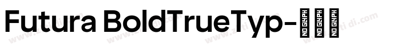 Futura BoldTrueTyp字体转换